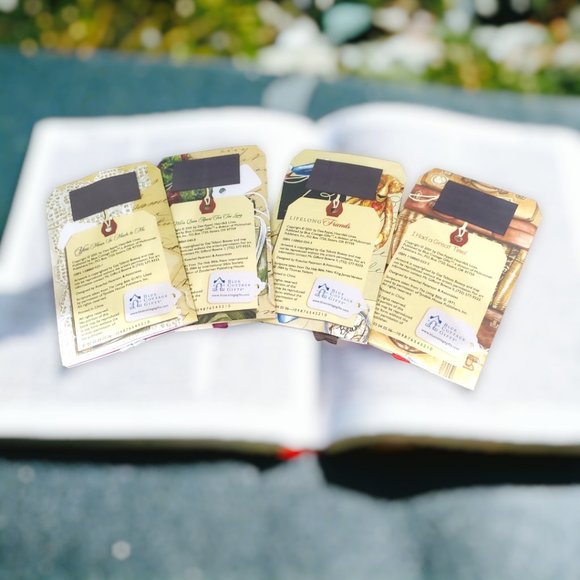 Gift Tag Friendship Magnetic Booklet with Envelope & Ribbon - Set of 4 - Picture 11 of 11